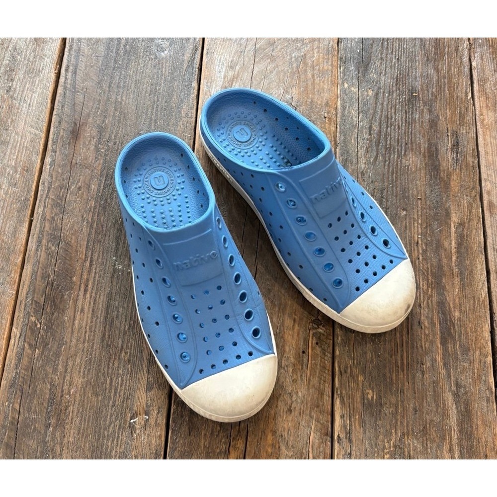 Native Jefferson Sugarlite Mule Water Shoes Light Blue Kids Size 13 C13